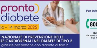 Torna Pronto Diabete, fino al 14/3 consulenze specialistiche gratuite