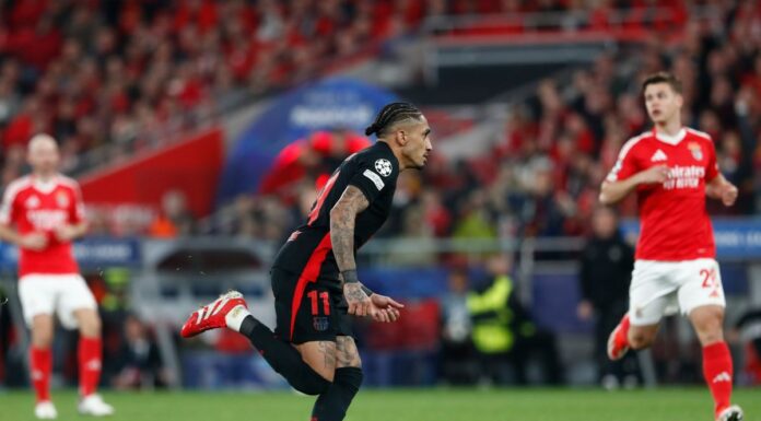 Il Barça passa in casa del Benfica, decide Raphinha