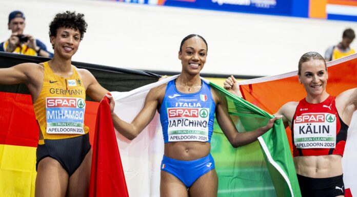 Ori europei per Iapichino e Diaz, Sioli bronzo nel salto in alto