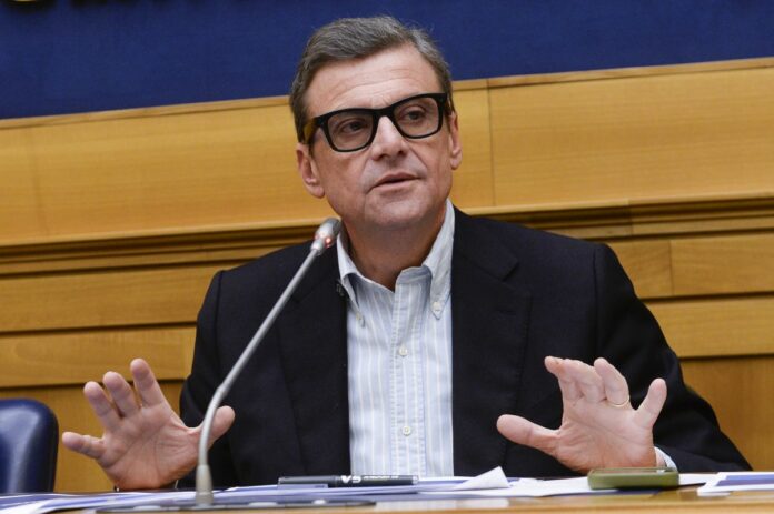 Roma, sala stampa della Camera dei deputati - Azione presenta il disegno di legge per lo Scudo Democratico