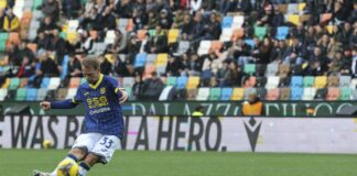 Il Verona vince a Udine, decide una punizione di Duda