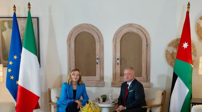 Meloni incontra il re di Giordania “Solida cooperazione”