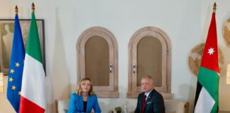 Meloni incontra il re di Giordania “Solida cooperazione”