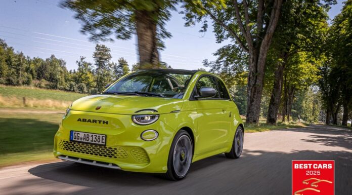 Abarth 500e premiata come migliore “Mini car” dai lettori di “Auto motor und sport”