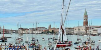 Amerigo Vespucci a Venezia, il saluto della città al veliero della Marina Militare