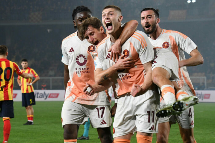 Artem Dovbyk esultanza Roma