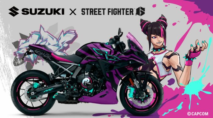 Suzuki presenta GSX-8R Tuned by Juri, livrea ispirata al videogioco Street Fighter 6