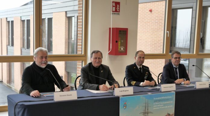 L’Amerigo Vespucci sbarca a Venezia il 30 maggio con un corteo acqueo