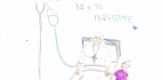 I piccoli pazienti del ‘Bambino Gesù’ dedicano dei disegni al Papa