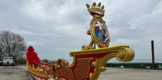 Regata storica 2025, varata la Bissona Rezzonico restaurata