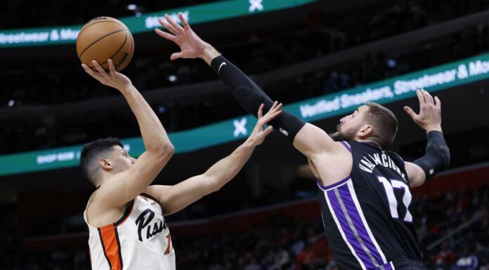 Detroit cede in casa a Sacramento, solo 2 punti per Fontecchio