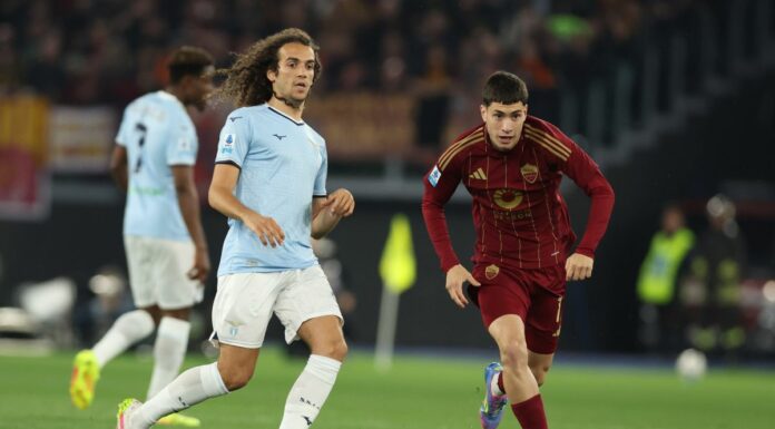 Lazio-Roma 1-1, Soulè risponde a Romagnoli