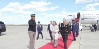 Meloni atterrata negli Stati Uniti per l’incontro con Trump