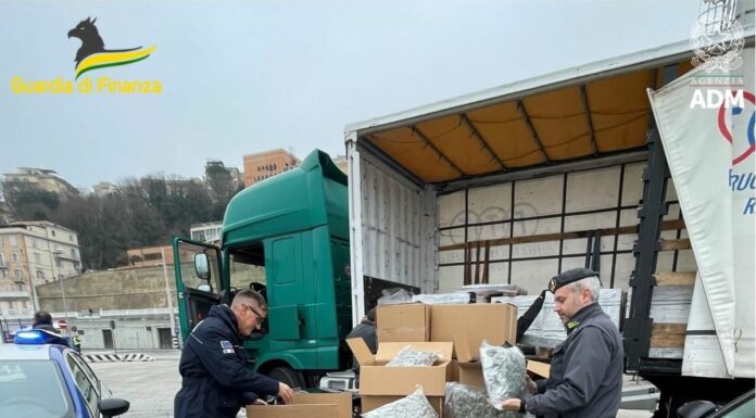 Sequestrati al porto di Ancona 163 kg di droga, un arresto