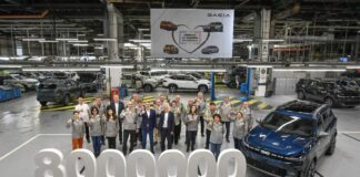 8 milionesimo veicolo Dacia prodotto a Mioveni in Romania