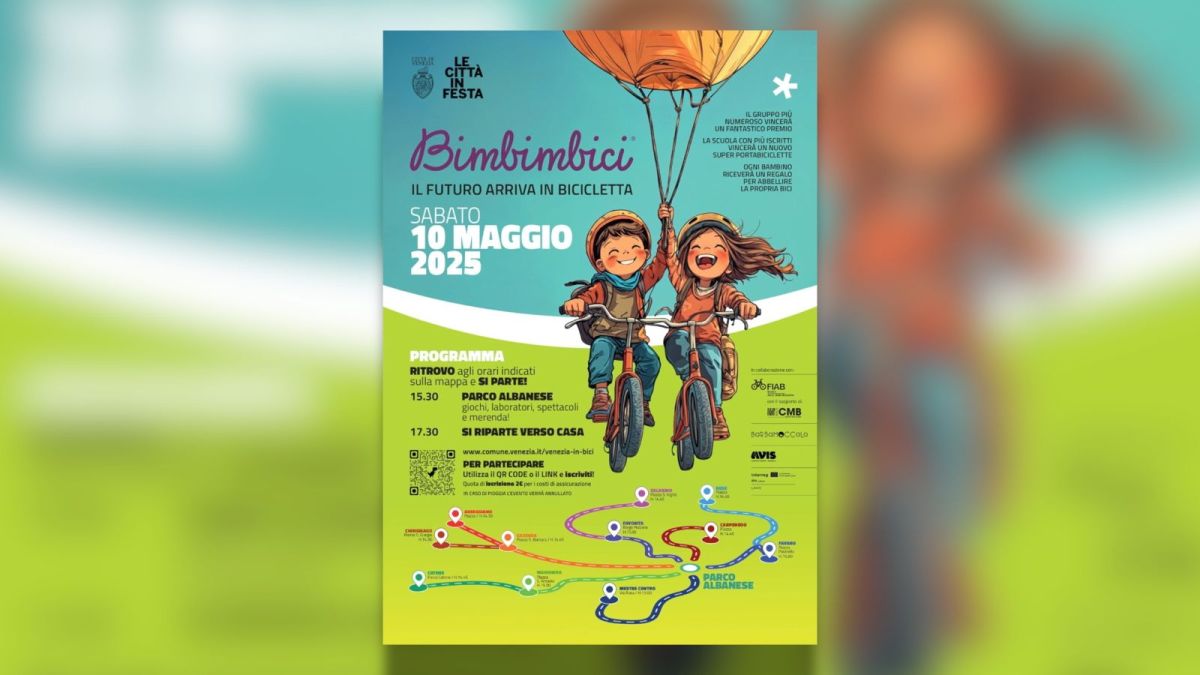 Torna “Bimbinbici” a Venezia, il 10 maggio giornata dedicata alla mobilità sostenibile