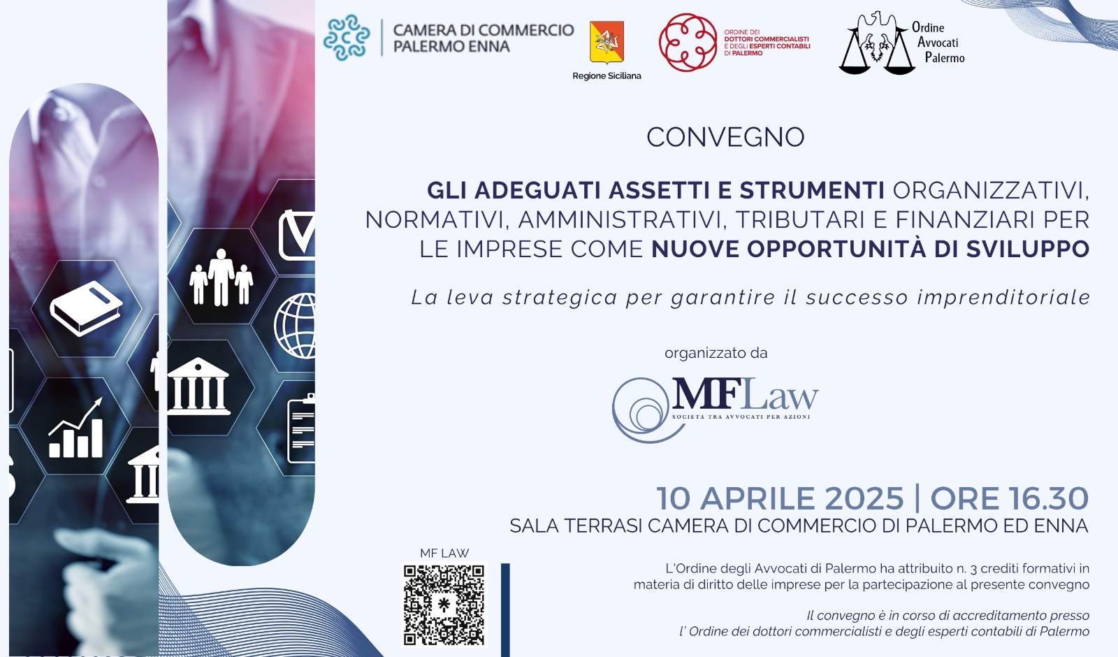 Composizione negoziata, a Palermo giovedì 10 aprile arriva una task force di esperti