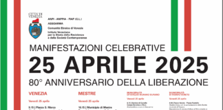 Il Comune di Venezia celebra l’80° anniversario della Liberazione con un ricco programma di eventi