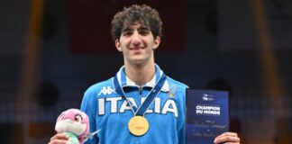 Cosimo Bertini campione del Mondo di sciabola U20, a Wuxi risuona l’Inno di Mameli