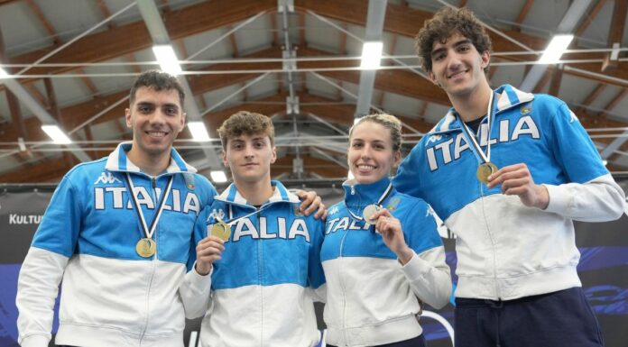 Lombardi medaglia d’oro nel fioretto agli Europei Under 23