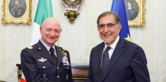La Russa riceve il Capo di Stato Maggiore dell’Aeronautica Luca Goretti