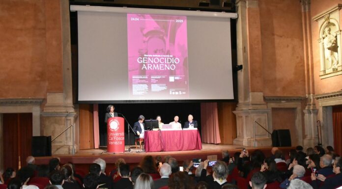 La cerimonia in ricordo del genocidio del popolo armeno