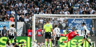 Vecino agguanta la Signora al 96°, all’Olimpico Lazio-Juve 1-1