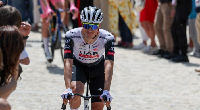 Ayuso vince in salita a Tagliacozzo, Roglic in maglia rosa