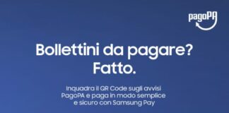 I pagamenti verso la P.A. ora si fanno anche con Samsung Wallet
