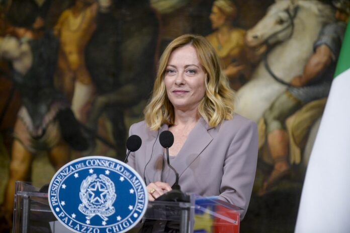 Roma, Palazzo Chigi la Presidente del Consiglio riceve il cancelliere tedesco
