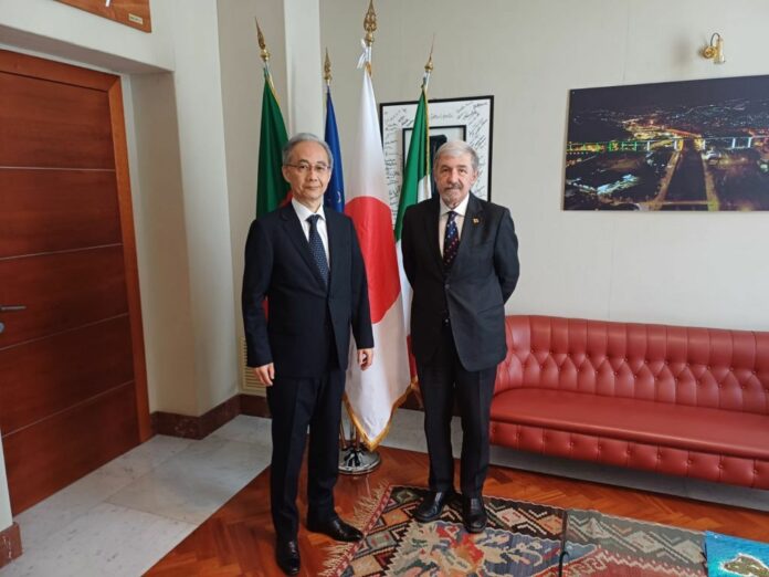 Bucci incontra il console generale del Giappone Kobayashi