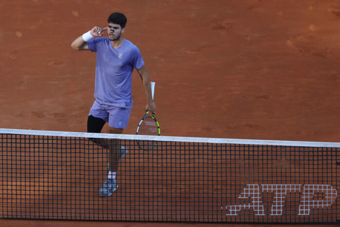 Tennis: ATP Master 1000 uomini. Finale uomini. Singolare maschile al Foro Italico di Roma, Jannik Sinner (ITA) contro Carlos Alcaraz (ESP)