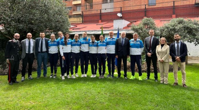 La Nazionale olimpica di spada è stata ricevuta dall’Ambasciatore d’Italia in Colombia