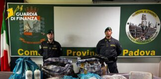 Raffineria di droga scoperta a Padova, sequestrati 60 kg di eroina