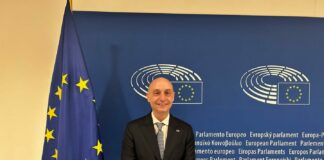 Il console della Lituania Palmigiano in visita al Parlamento Europeo