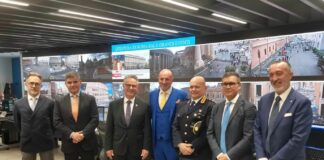 I vertici di Europol in visita alla Questura di Roma in occasione del Conclave