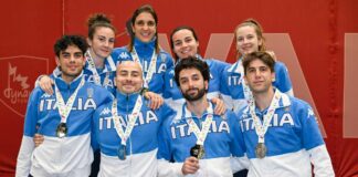 E’ oro per l’Italia del fioretto femminile a Vancouver, argento per il team maschile