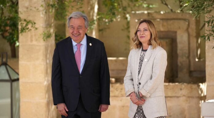 Meloni vede Guterres in Canada, al lavoro per cessate il fuoco a Gaza