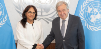 الأمين العام للأمم المتحدة يستقبل رئيسة التحالف العالمي للمؤسسات الوطنية لحقوق الإنسان