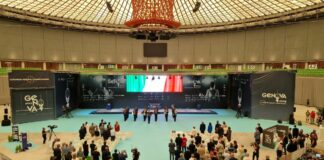 Inaugurati gli Europei di Genova, spettacolo al Palasport