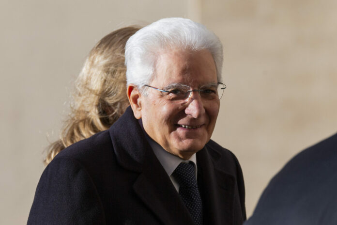 Roma, Il presidente della Repubblica Mattarella in Vaticano