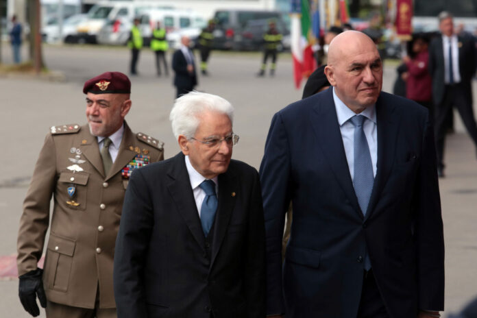 Modena. Il presidente della Repubblica Sergio Mattarella alla cerimonia del Mak P 100