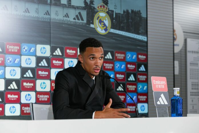 Presentation of Trent Alexander-Arnold, player of Real Madrid FC