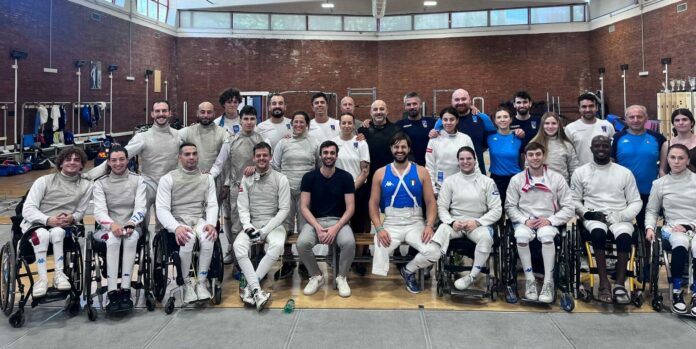 Team paralimpico con Garozzo in ritiro a Roma