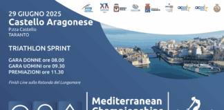 Triathlon, il 28 e 29 giugno a Taranto i Campionati del Mediterraneo
