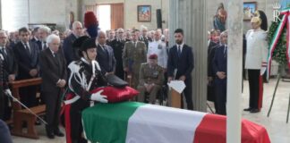 A Ostuni i funerali del Carabiniere Legrottaglie, presente anche Mattarella