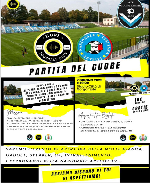 partita del cuore a Gongorzola locandina