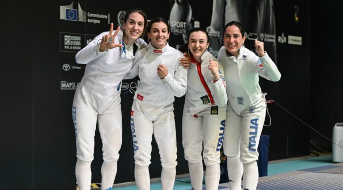 L’Italia del fioretto maschile è campione d’Europa a Genova, bronzo per le donne