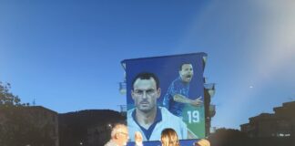 A Palermo un murale dedicato a Totò Schillaci, si affaccia sul campo da calcio del Cep