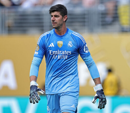 Real Madrid will lose Courtois for six weeks